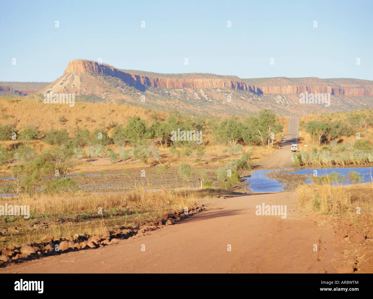 Cockburn Range, über River Pfingsten Überfahrt mit der Gibb River Road, Kimberley, Western Australia, Australien Stockfoto