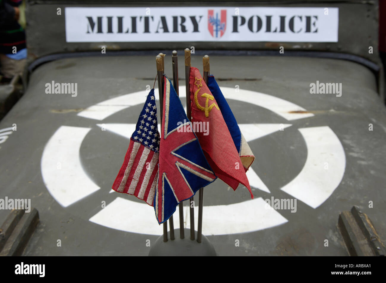 fest der Freiheit 2005, Fahnen Stockfoto