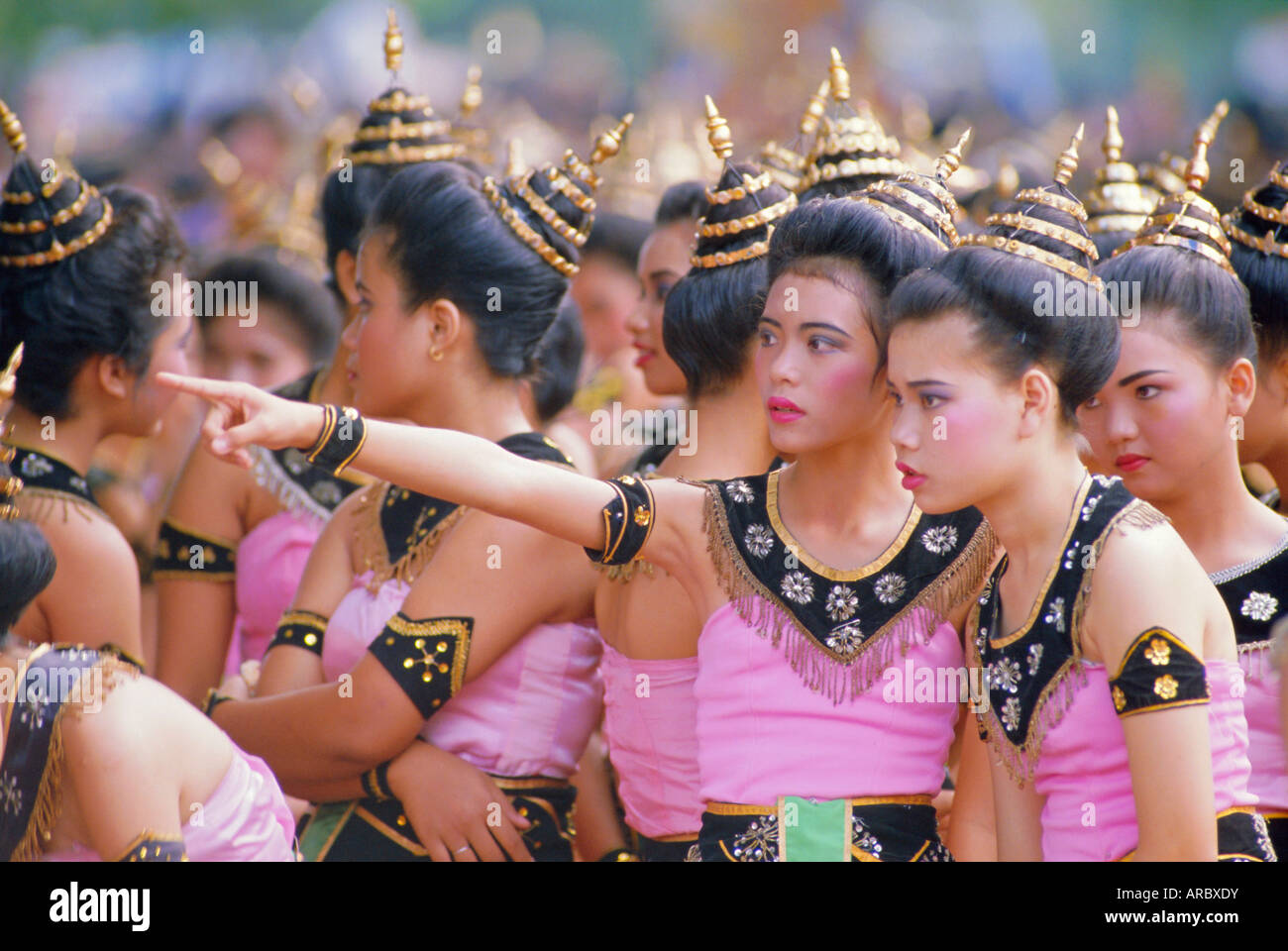 Jährliche Loy Krathong Festival in Sukhothai, Thailand Stockfoto