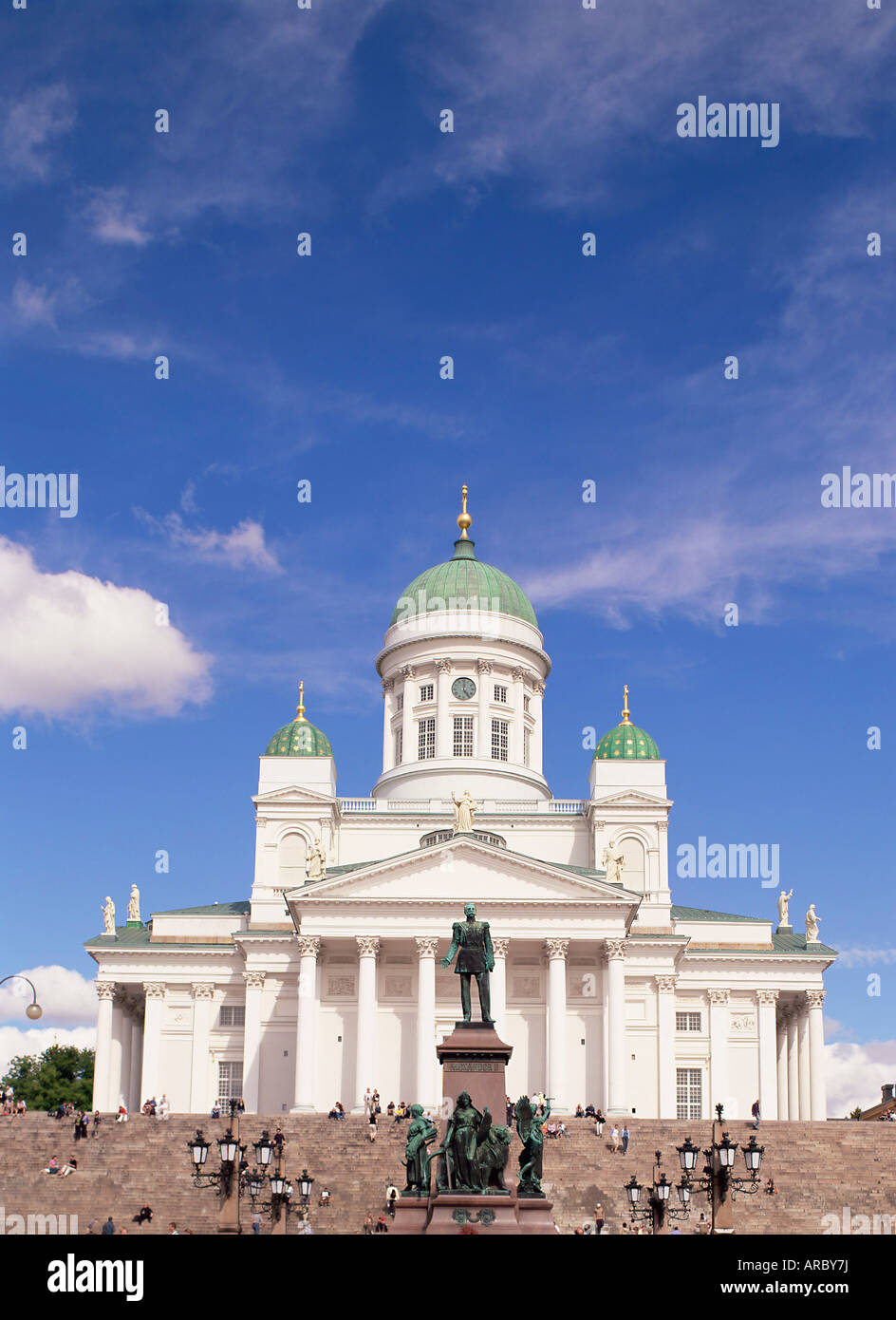 Außenseite des Christian Helsinki Kathedrale, Helsinki, Finnland, Skandinavien, Europa Stockfoto