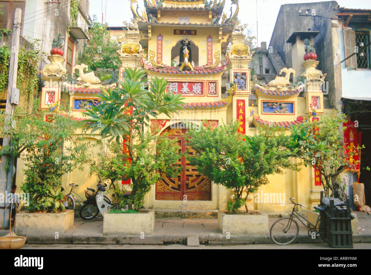 Alte Viertel Straßenszene, Hanoi, Vietnam Stockfoto