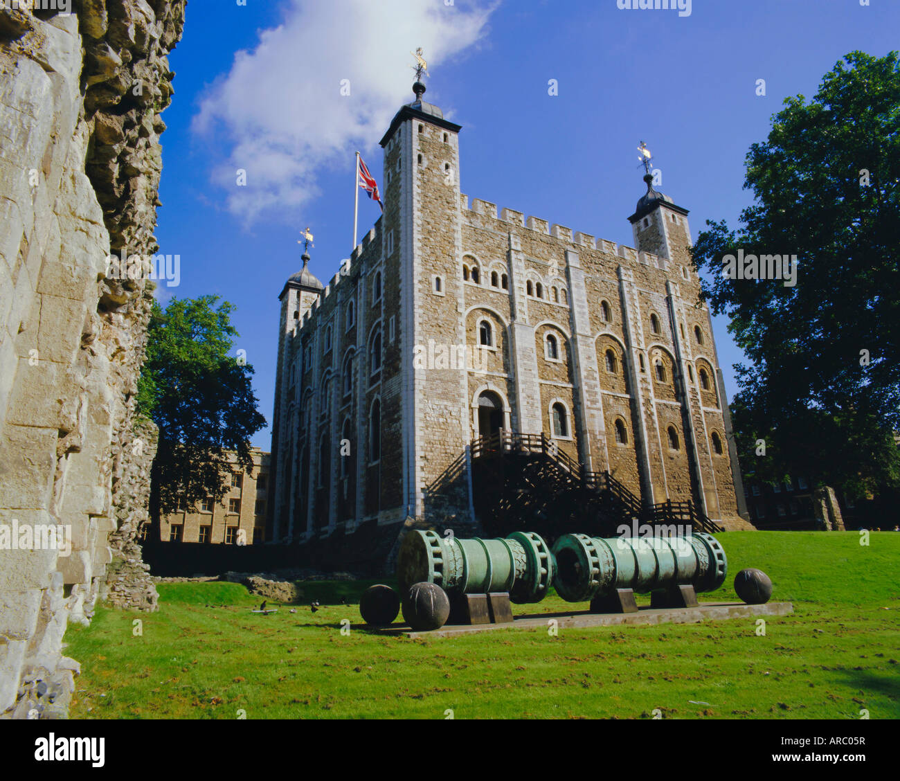 Der White Tower, Tower of London, London, England, Vereinigtes Königreich Stockfoto