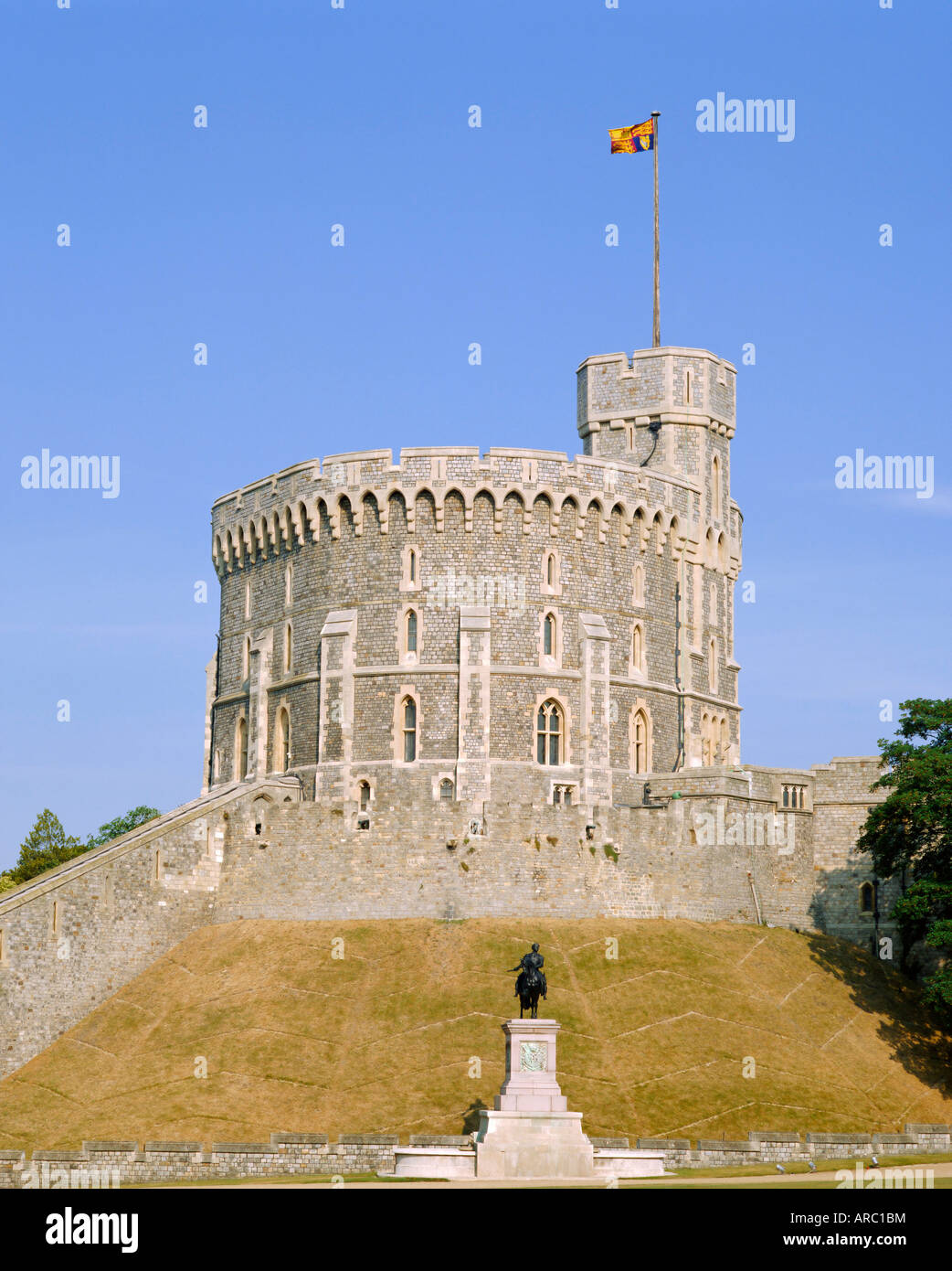 Der Runde Turm, Windsor Castle, Berkshire, England, UK Stockfoto