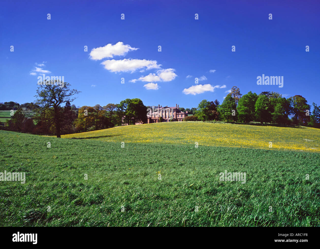 Manor House in Wiltshire Landschaft UK Stockfoto