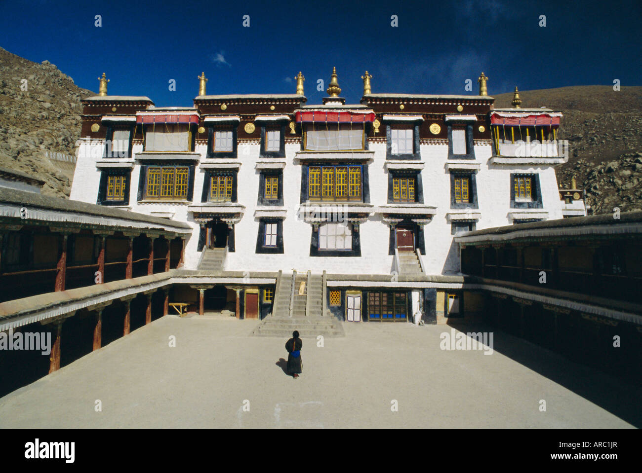 Ganden Palast, Drepung Kloster, Lhasa, Tibet, China, Asien Stockfoto