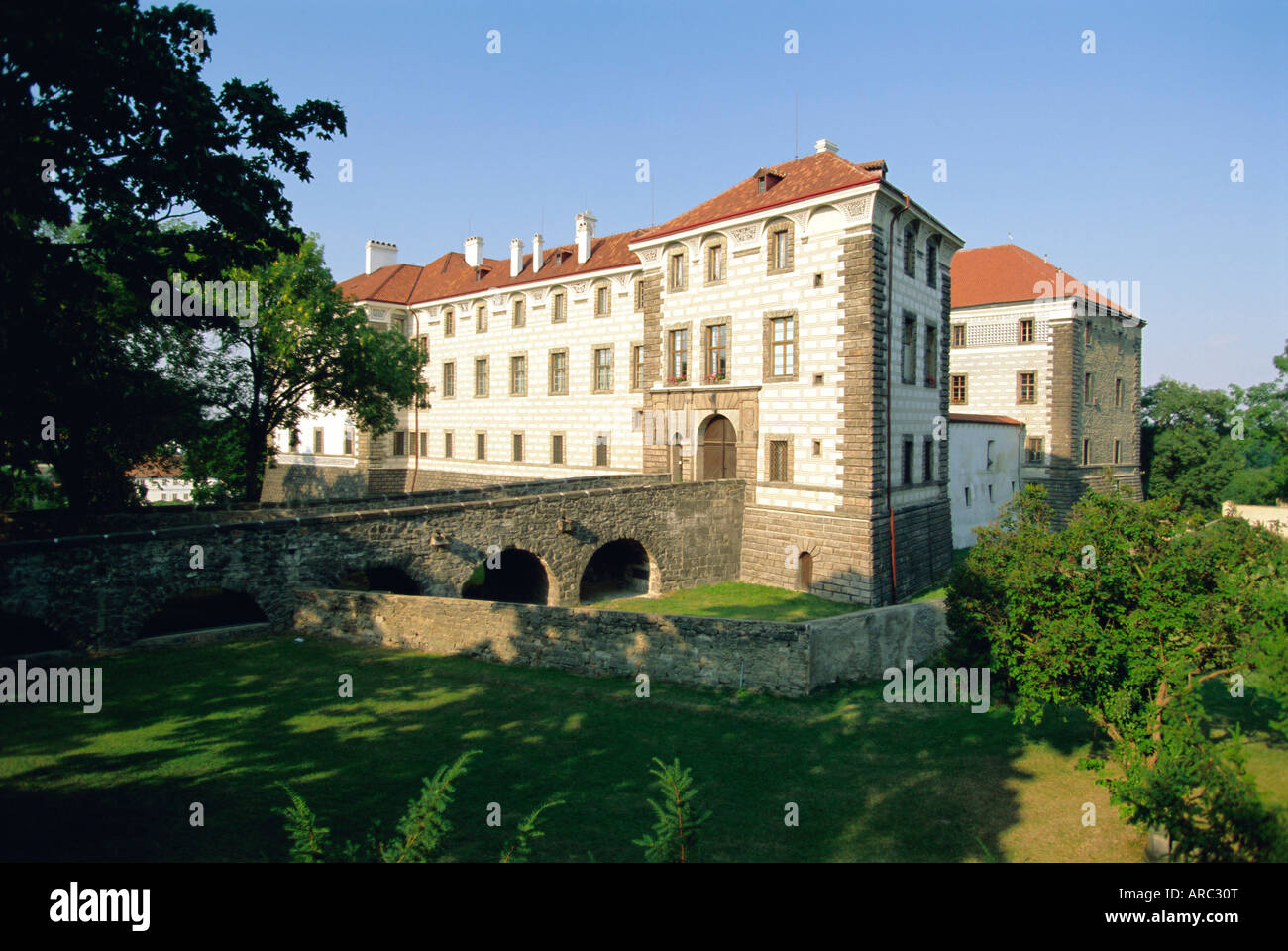 Schloss Nelahozeves, Zentral-Böhmen, Tschechische Republik, Europa Stockfoto