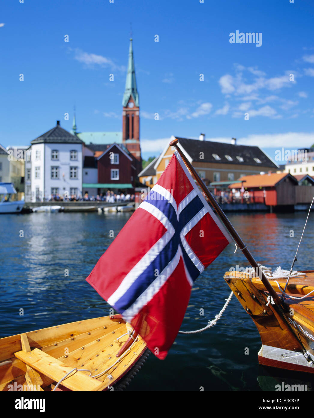 Arendal, Aust-Agder Grafschaft, Südküste, Norwegen, Scandinavia Stockfoto