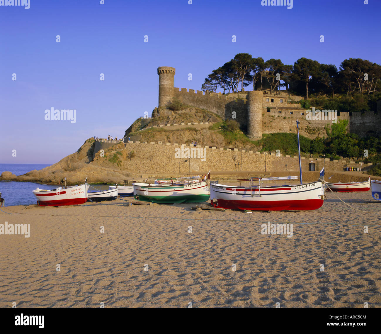 Tossa de Mar, Costa Brava, Catalunya (Katalonien) (Cataluna), Spanien, Europa Stockfoto