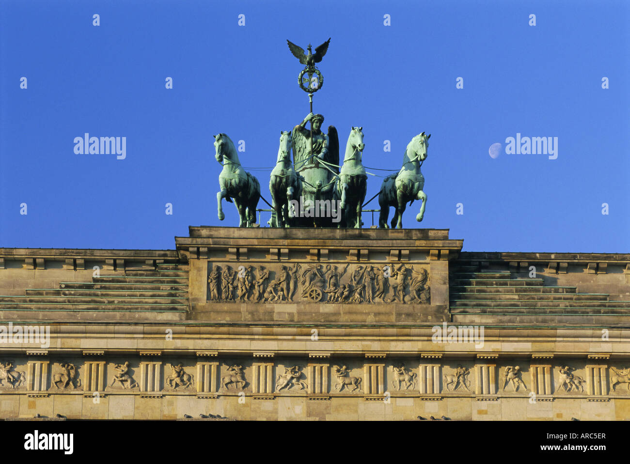 Die Quadriga, Brandenburger Tor, Berlin, Deutschland, Europa Stockfoto
