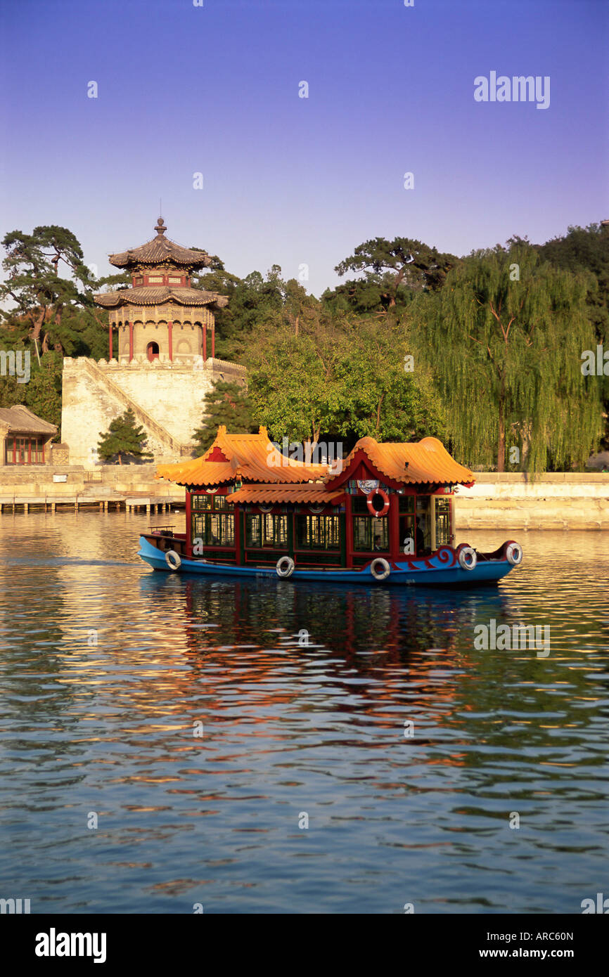 Kunming Hu See, Sommer-Palast-Park, Sommer-Palast, Peking, China, Asien Stockfoto