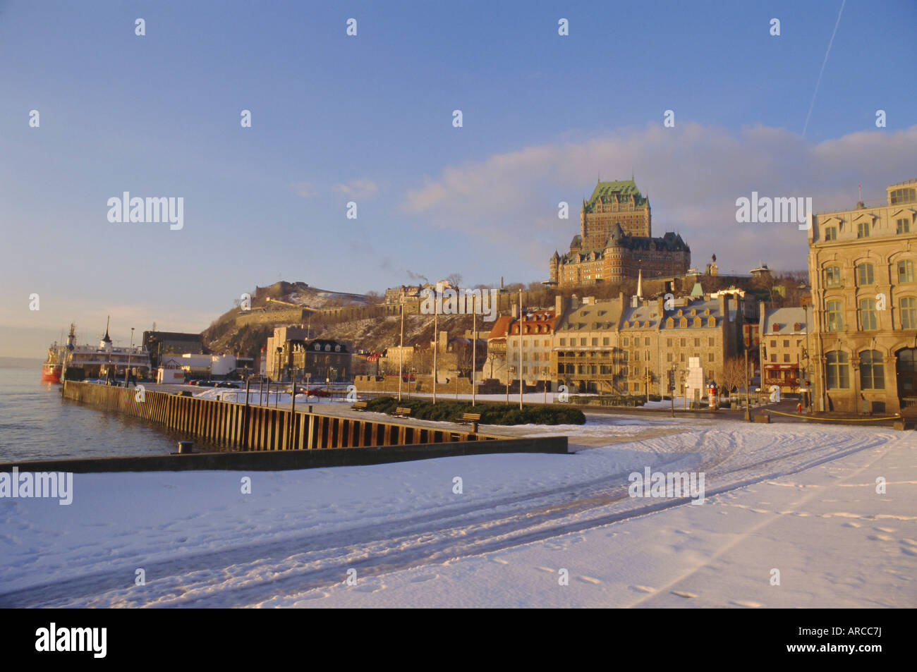 Chateau Frontenac, alte Quebec Stadt, Quebec, Kanada Stockfoto