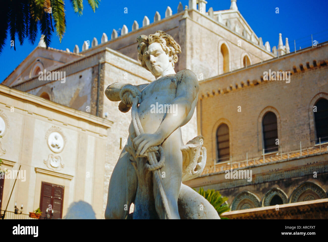 Monreale Kathedrale (1172), Sizilien, Italien, Europa Stockfoto
