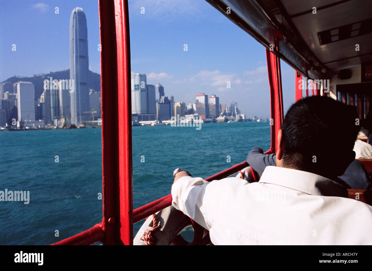 Star Ferry, Victoria Harbour, Hongkong, China, Asien Stockfoto