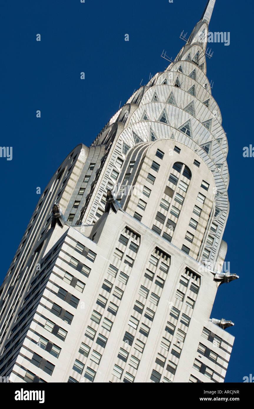 Das Chrysler Building, 42nd Street, Manhattan, New York City, New York, Vereinigte Staaten von Amerika, Nordamerika Stockfoto