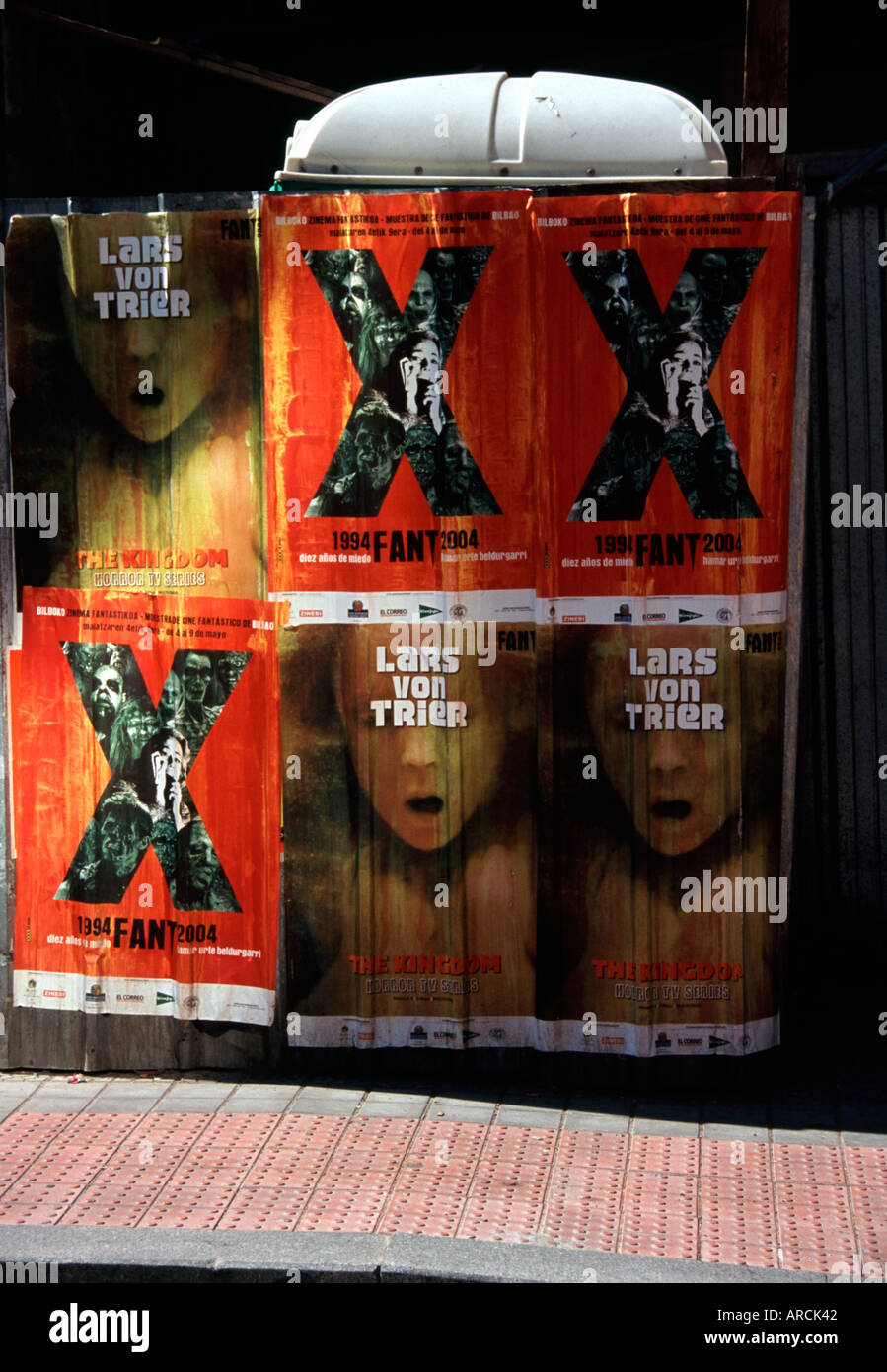 Werbeplakate, Berlin, Deutschland Stockfoto