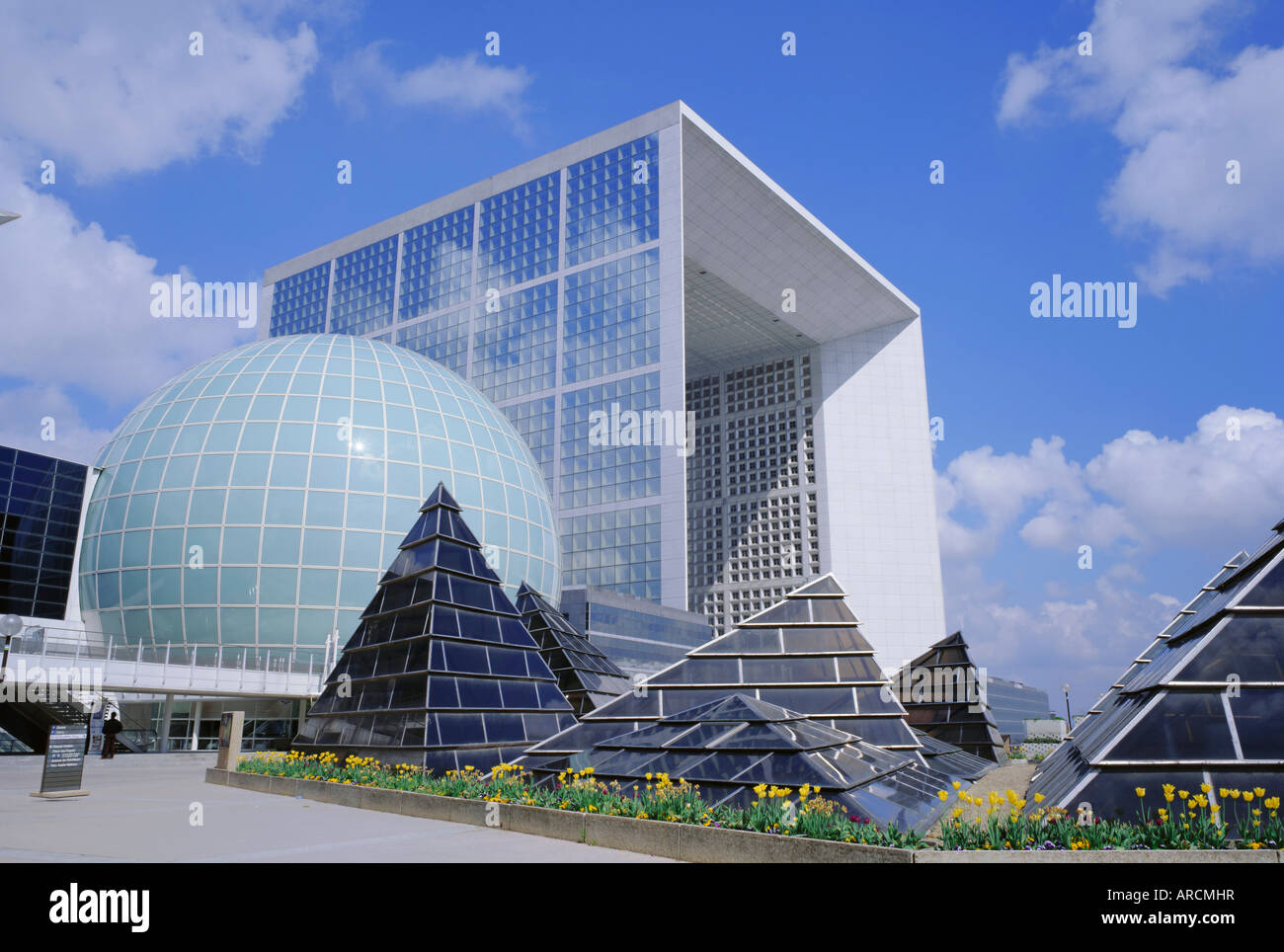 La Grande Arche, La Défense, Paris, Frankreich, Europa Stockfoto