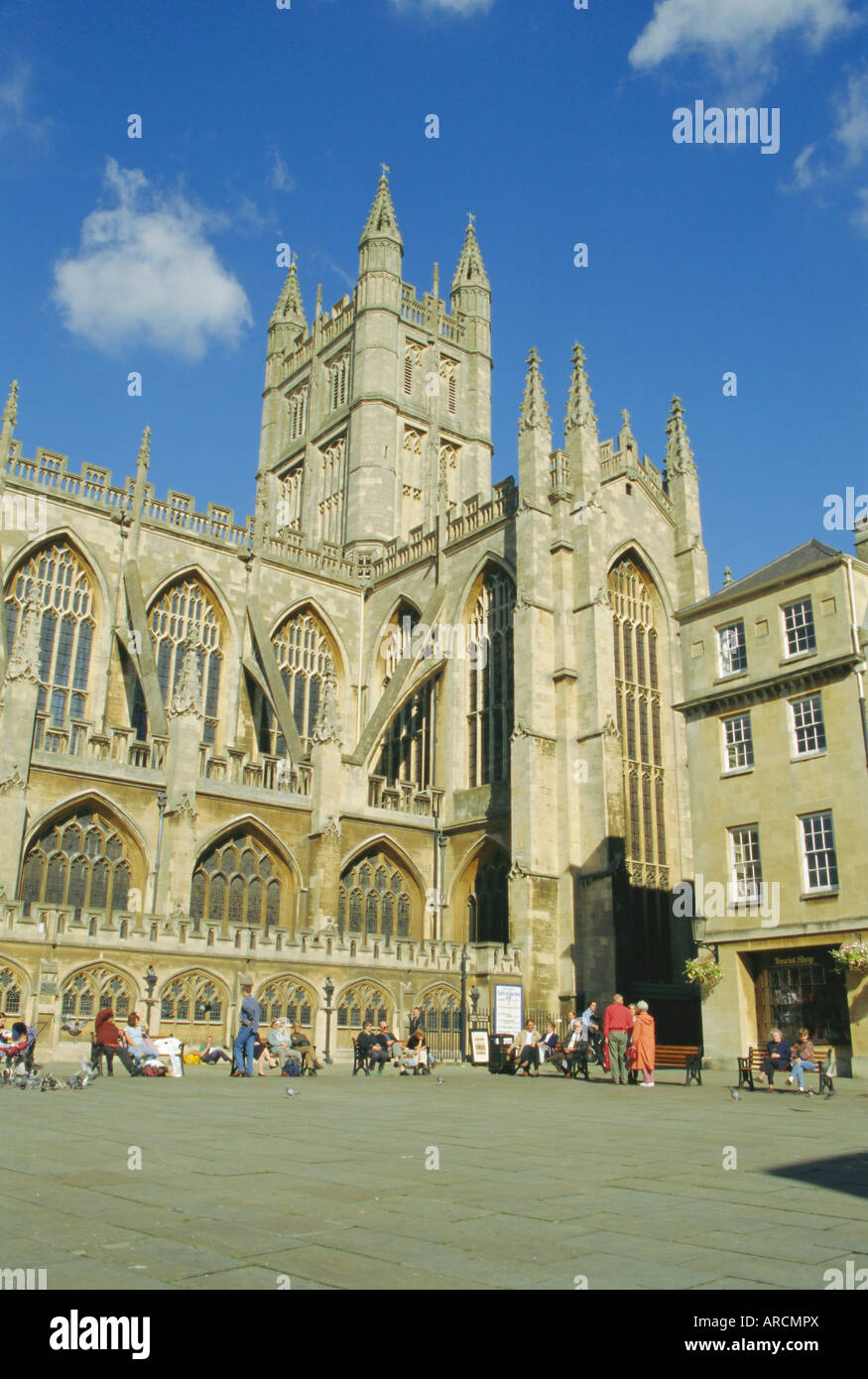 Bath Abbey, Bad, Avon, England, Großbritannien Stockfoto