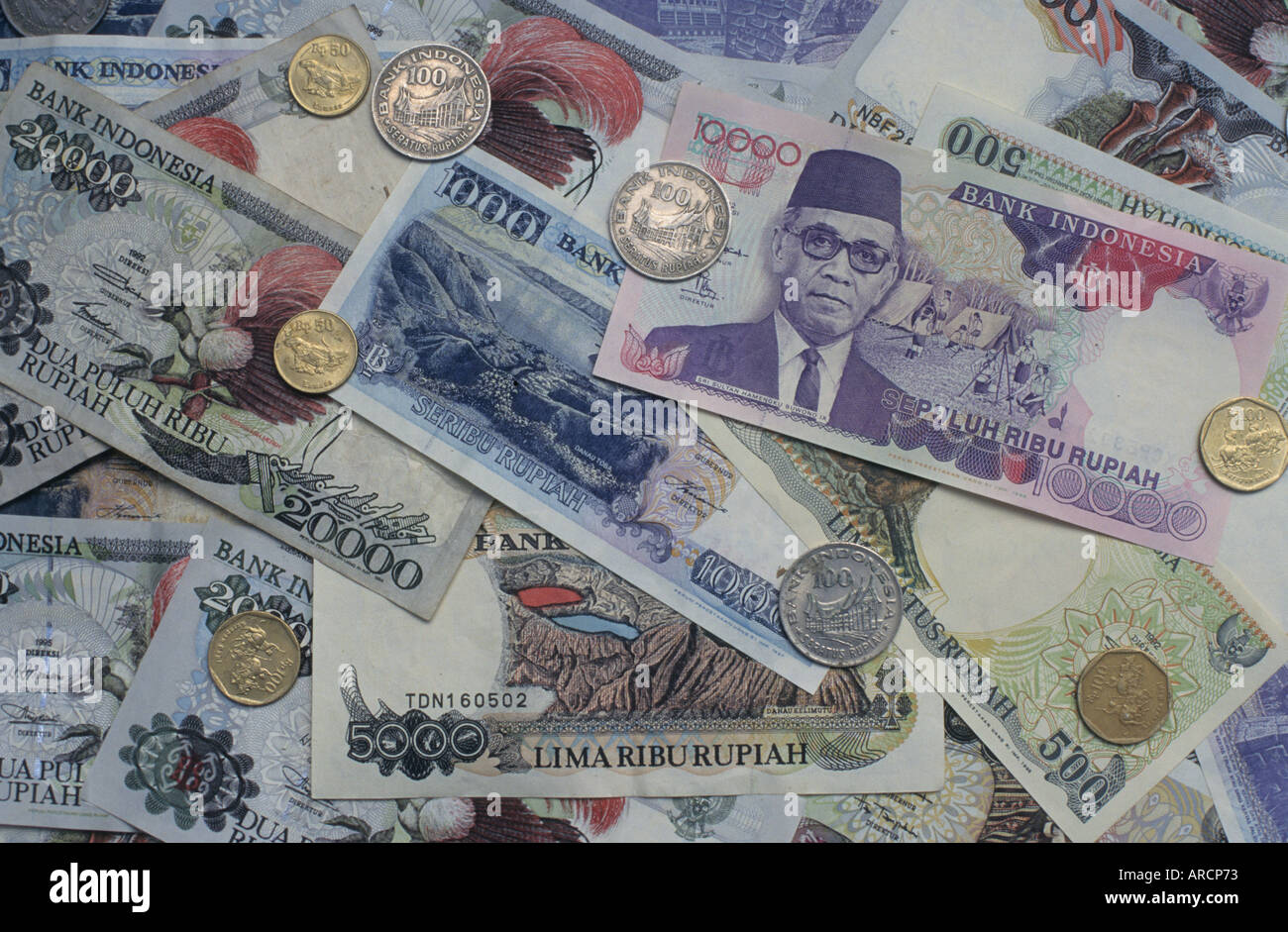 Währung Rupia Indonesien indonesische Geld Stockfoto