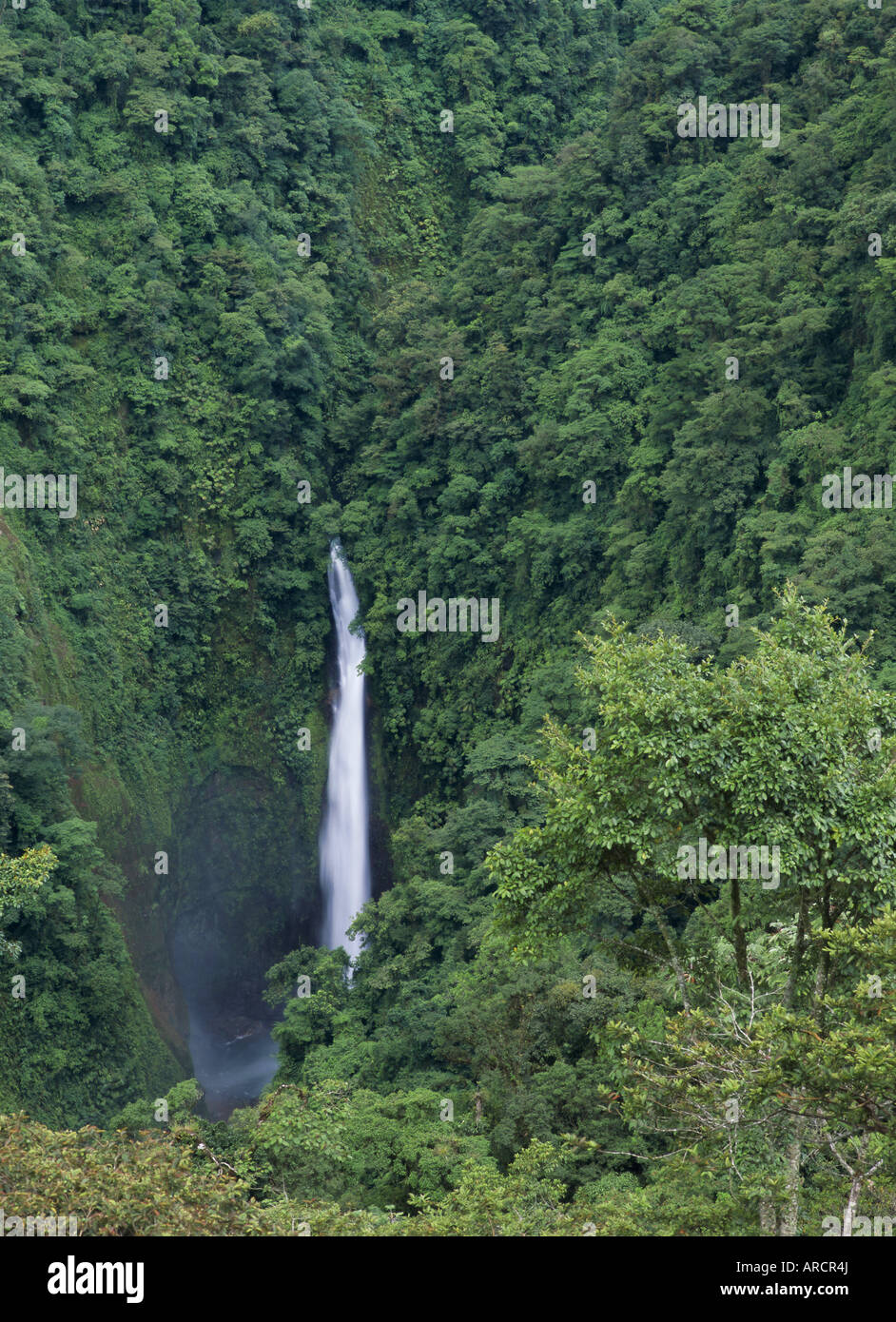 San Fernando Wasserfall über Rui Lapaz, Vara Blanca Provinz Heredia, Costa Rica, Zentralamerika Stockfoto