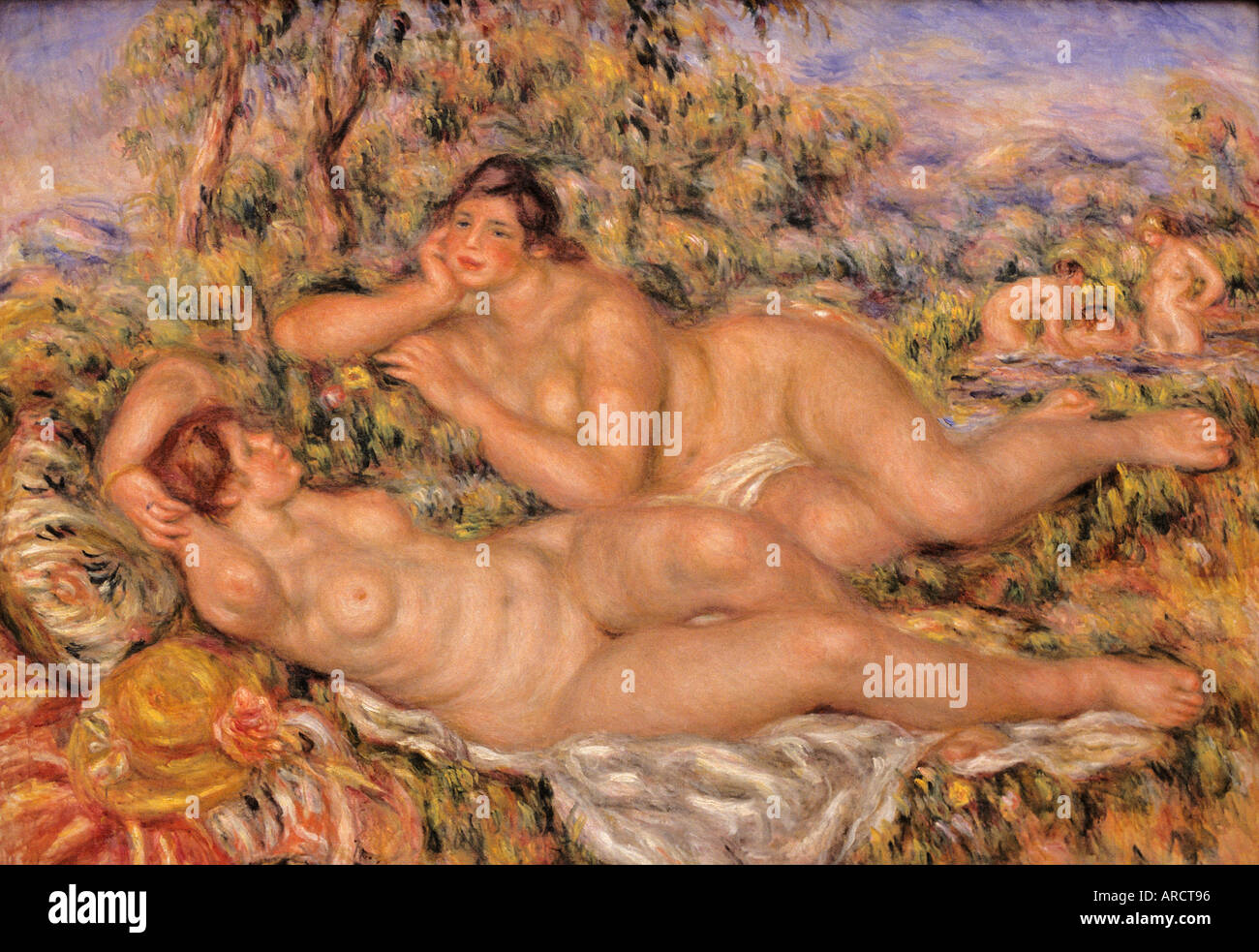 Les Baigneusses Pierre Auguste Renoir 1841-1919 Französisch impressionistischen Frankreich Stockfoto