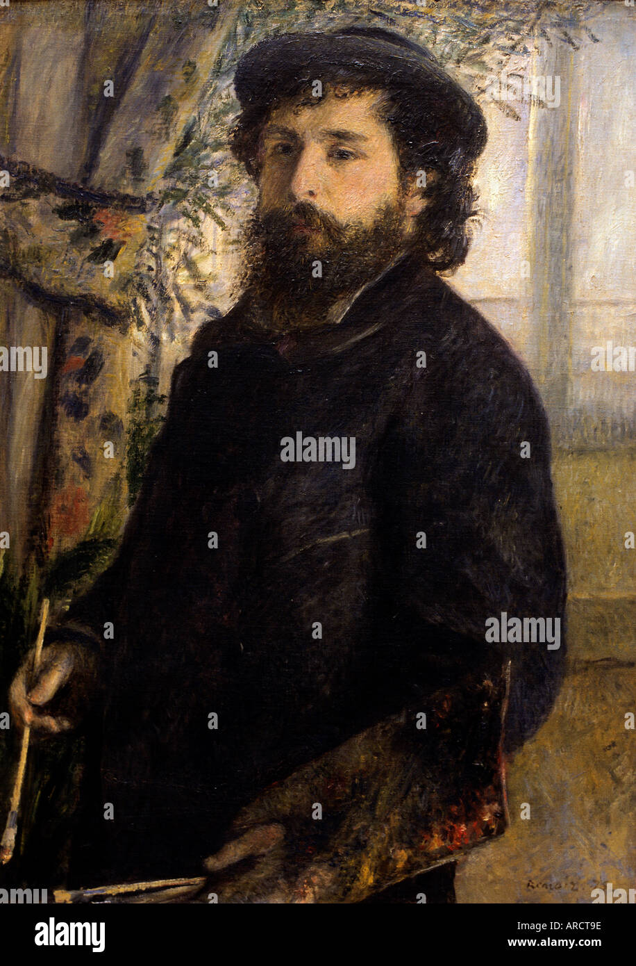 Porträt von Claude Monet, 1875 von Pierre Auguste Renoir 1841-1919 Französisch impressionistischen Frankreich Stockfoto
