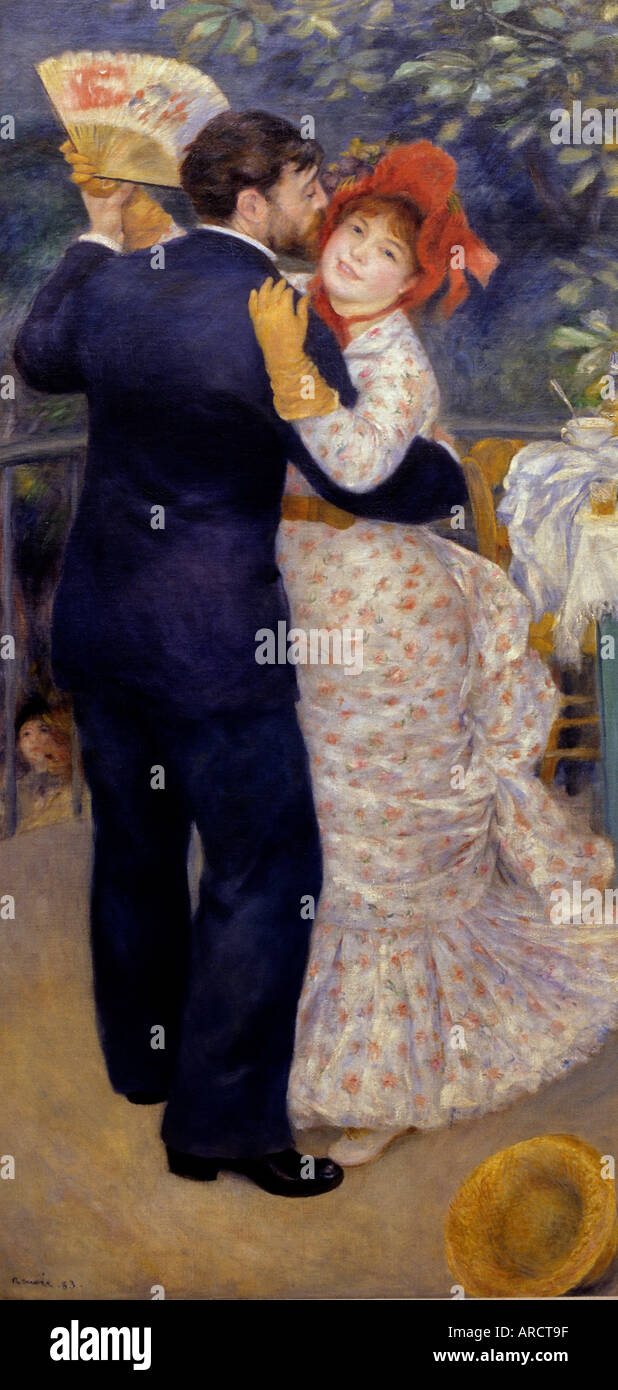 Tanz ein la Campagne - Tanz im Land 1883 Pierre Auguste Renoir 1841-1919 Französisch impressionistischen Frankreich Stockfoto