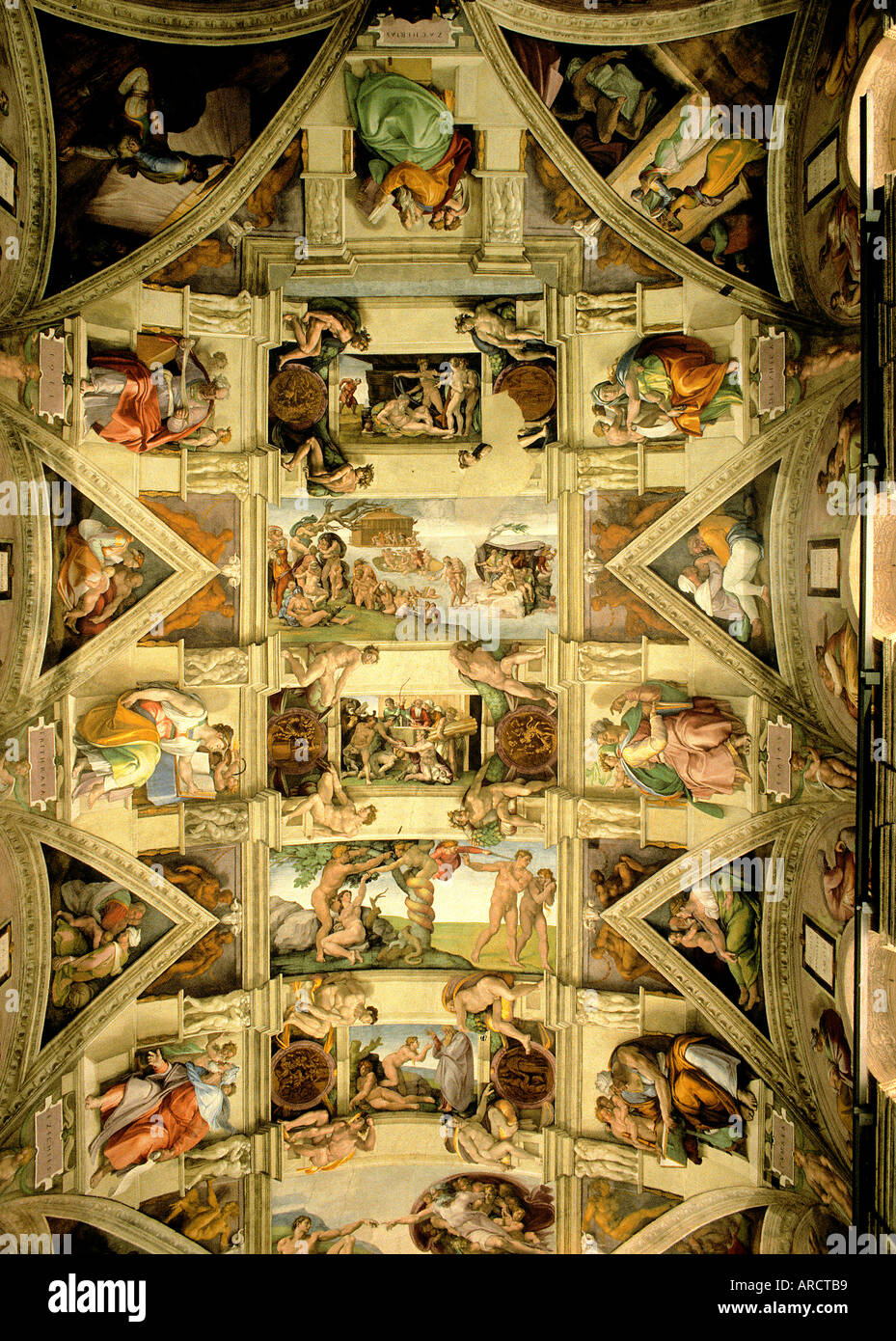 Italien Italienisch das letzte Urteil Sixtinische Kapelle Cappella Sistina Michelangelo Stockfoto
