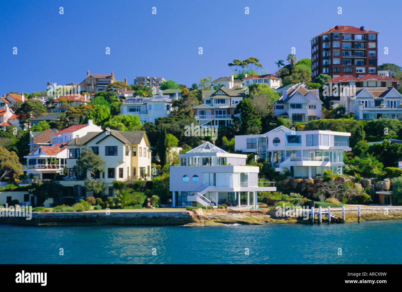 Die exklusiven Vorort von Double Bay, Sydney, New South Wales, Australien Stockfoto