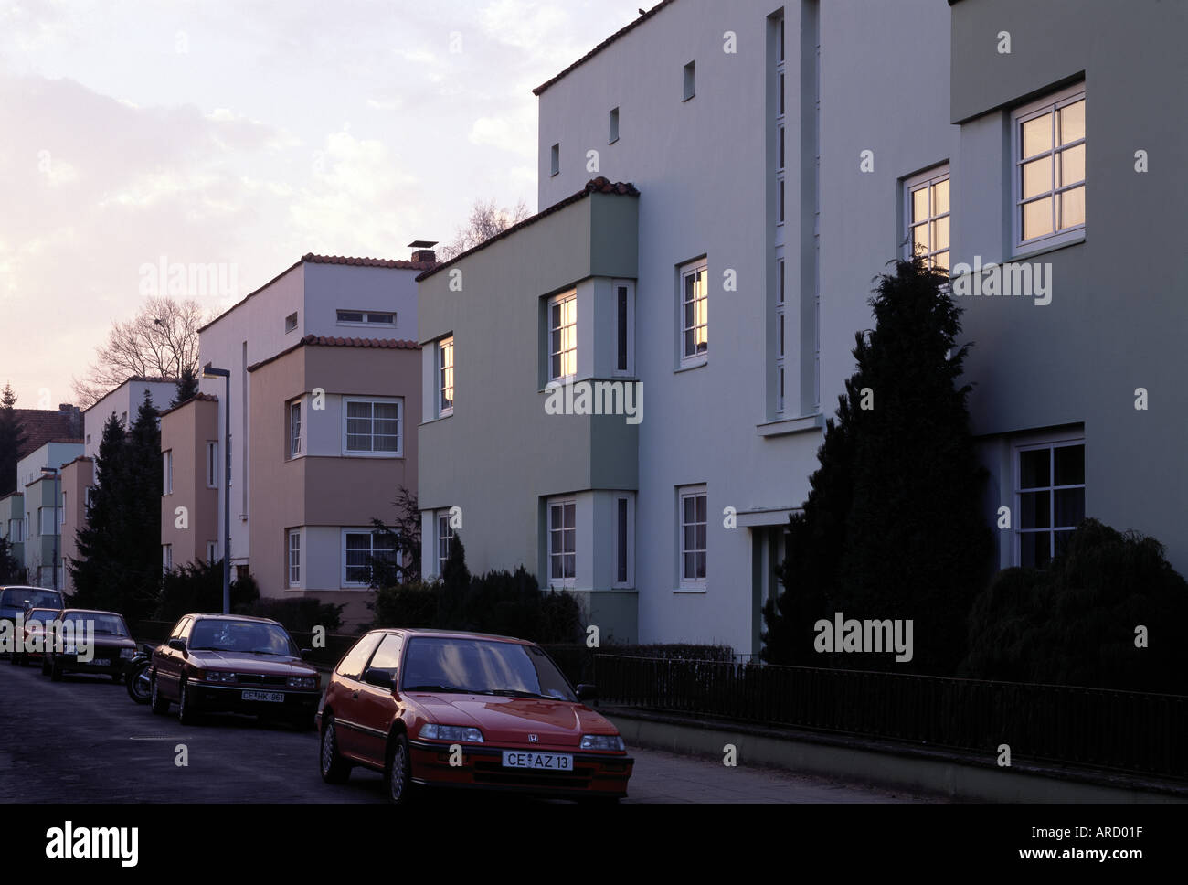 Celle, Siedlung Italienischer Garten (Haesler) Stockfoto