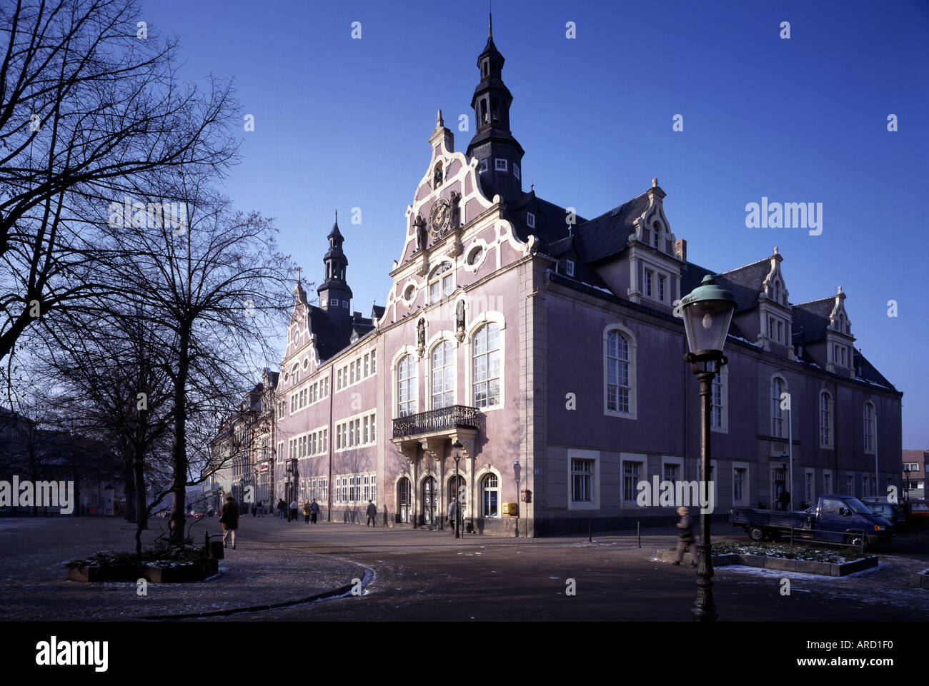 Arnstadt, Rathaus, Blick von Südosten Stockfoto