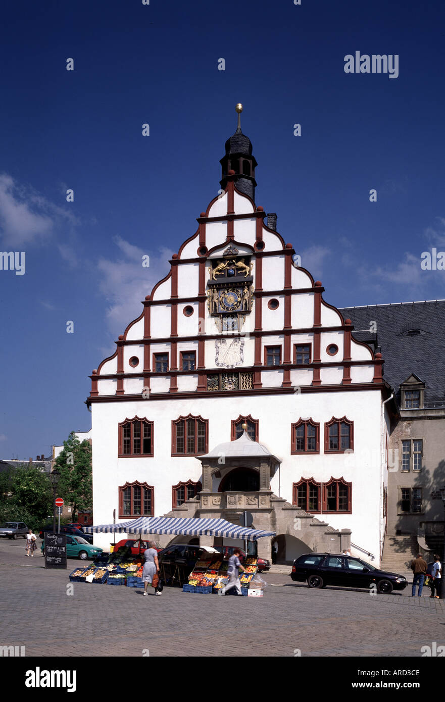 Plauen, Altes Rathaus, Stockfoto