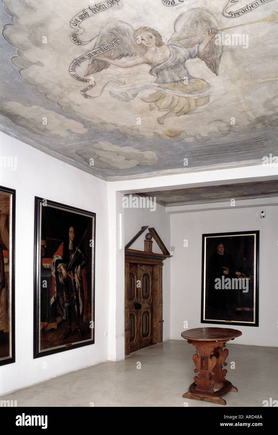 Eisleben, Lutherstadt, Geburtshaus Luthers, '''Der Schöne Saal'' ' Stockfoto