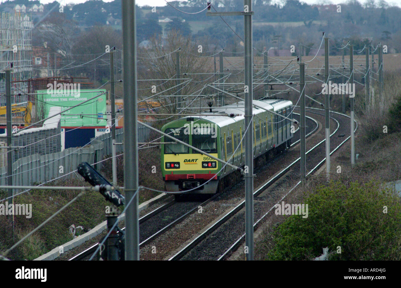 Commuter Train gonna Dublin City Www Osheaphotography com Stockfoto