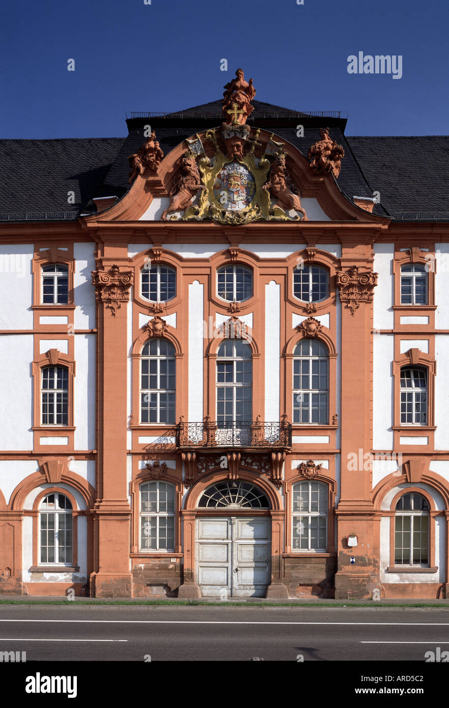 Koblenz-Ehrenbreitstein, Dikasterialgebäude, Mittelrisalit Stockfoto