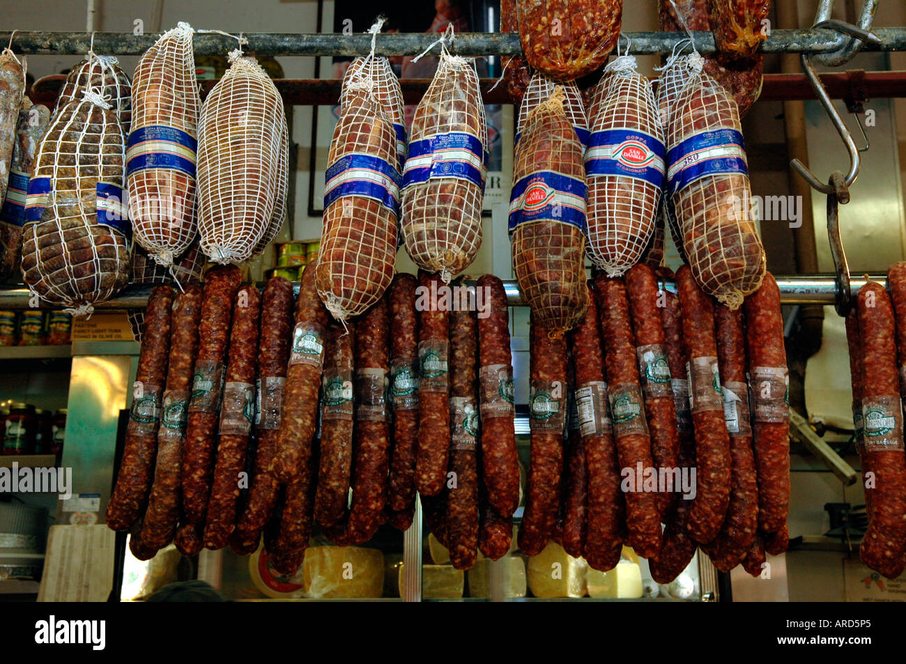 Mikes Deli auf Arthur Avenue in Belmont Abschnitt der Bronx Stockfoto