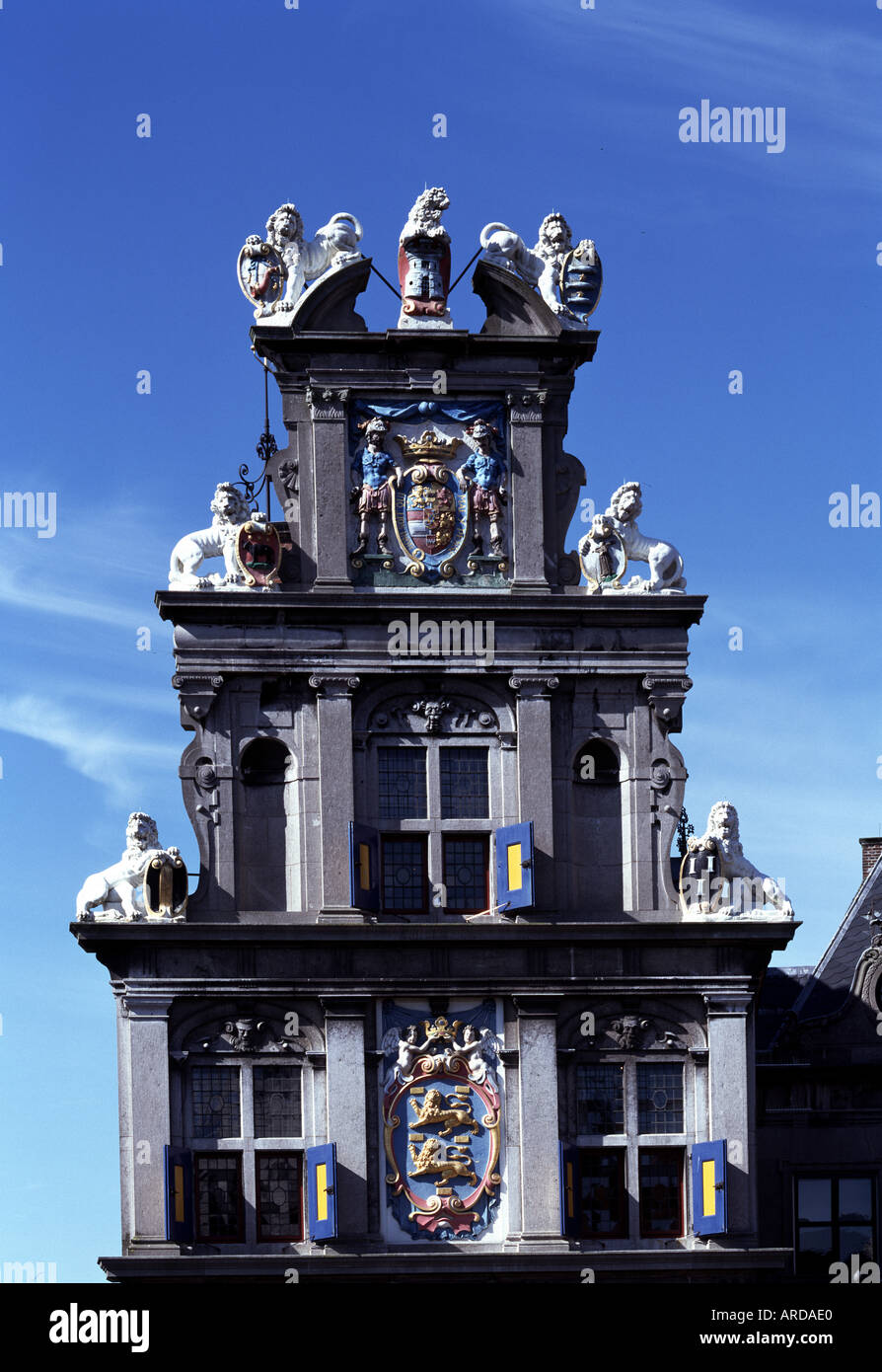 Hoorn, Westfriesisches Museum, Giebel Stockfoto