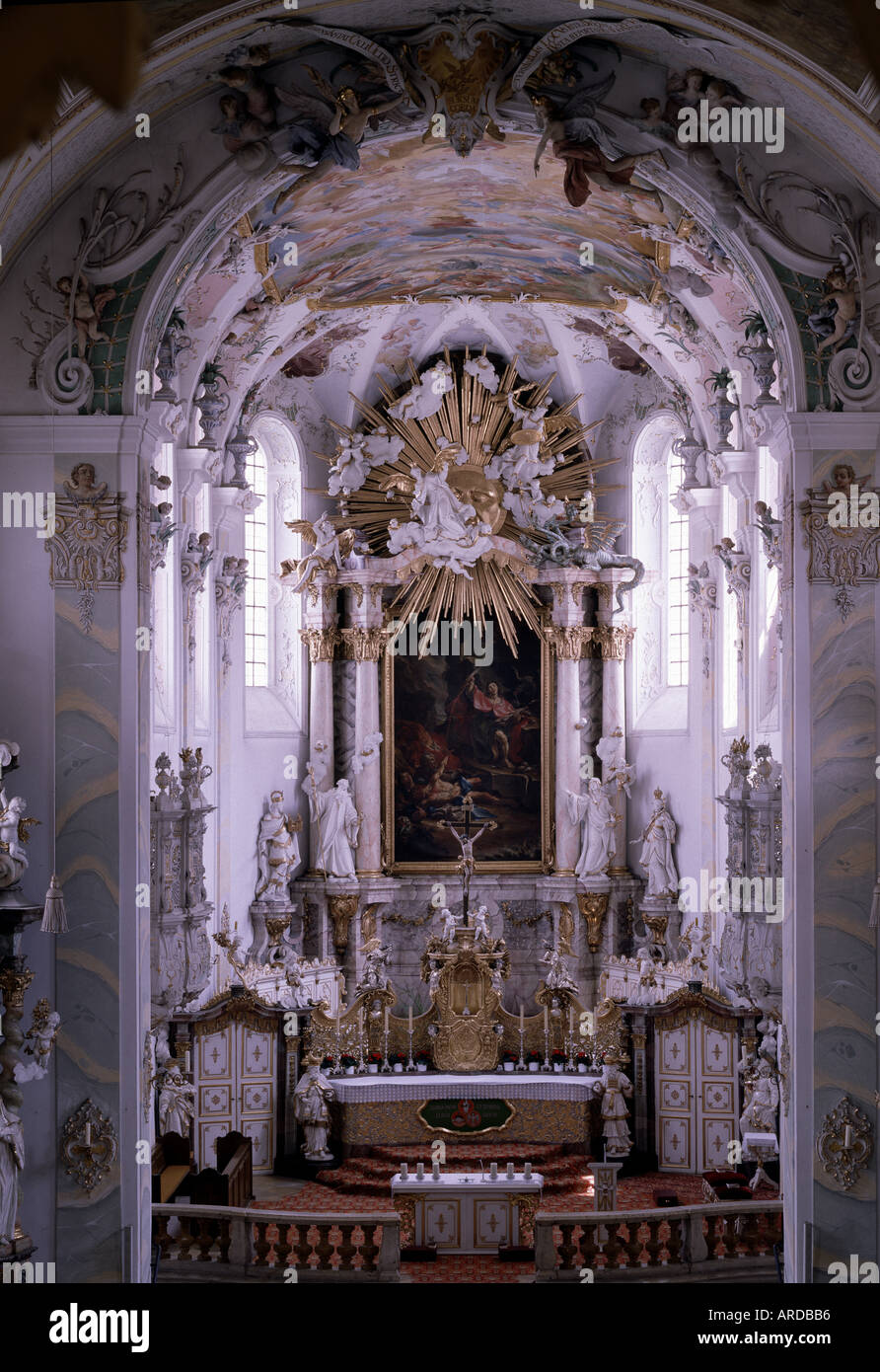 Mallersdorf, Klosterkirche, Hochaltar Stockfoto