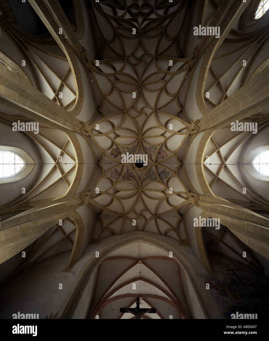 Göss Bei Leoben, Klosterkirche, Stiftskirche, Gewölbe Stockfoto