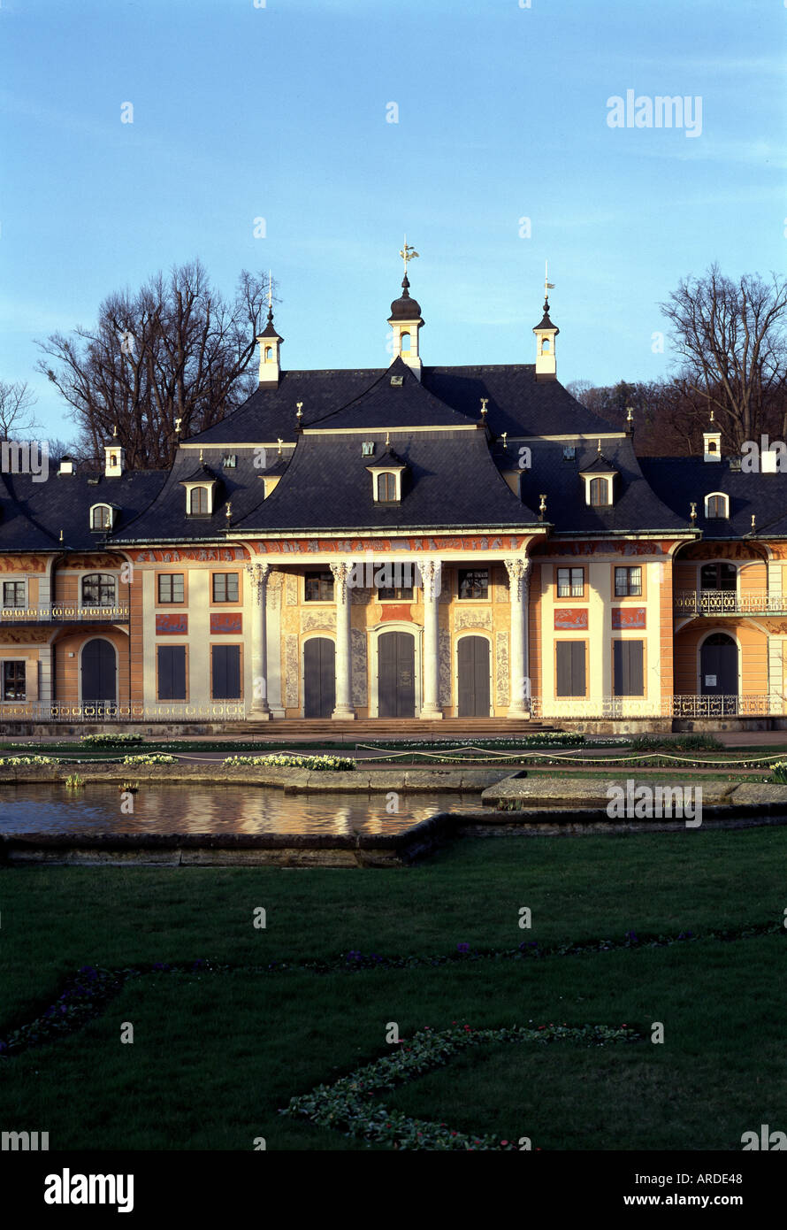 Dresden, Schloß Pillnitz, Bergpalais Stockfoto