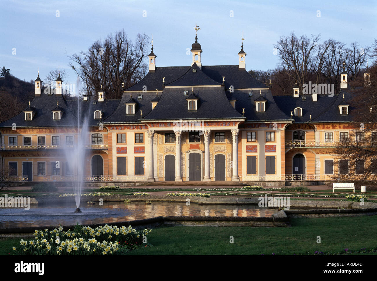 Dresden, Schloß Pillnitz, Bergpalais Stockfoto