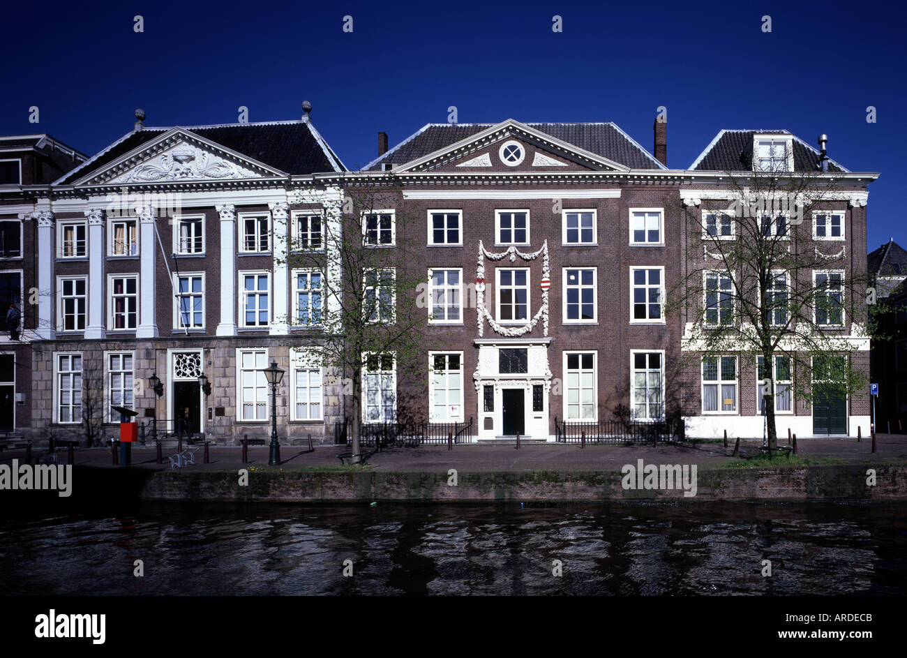 Leiden, Rapenburg, Stockfoto