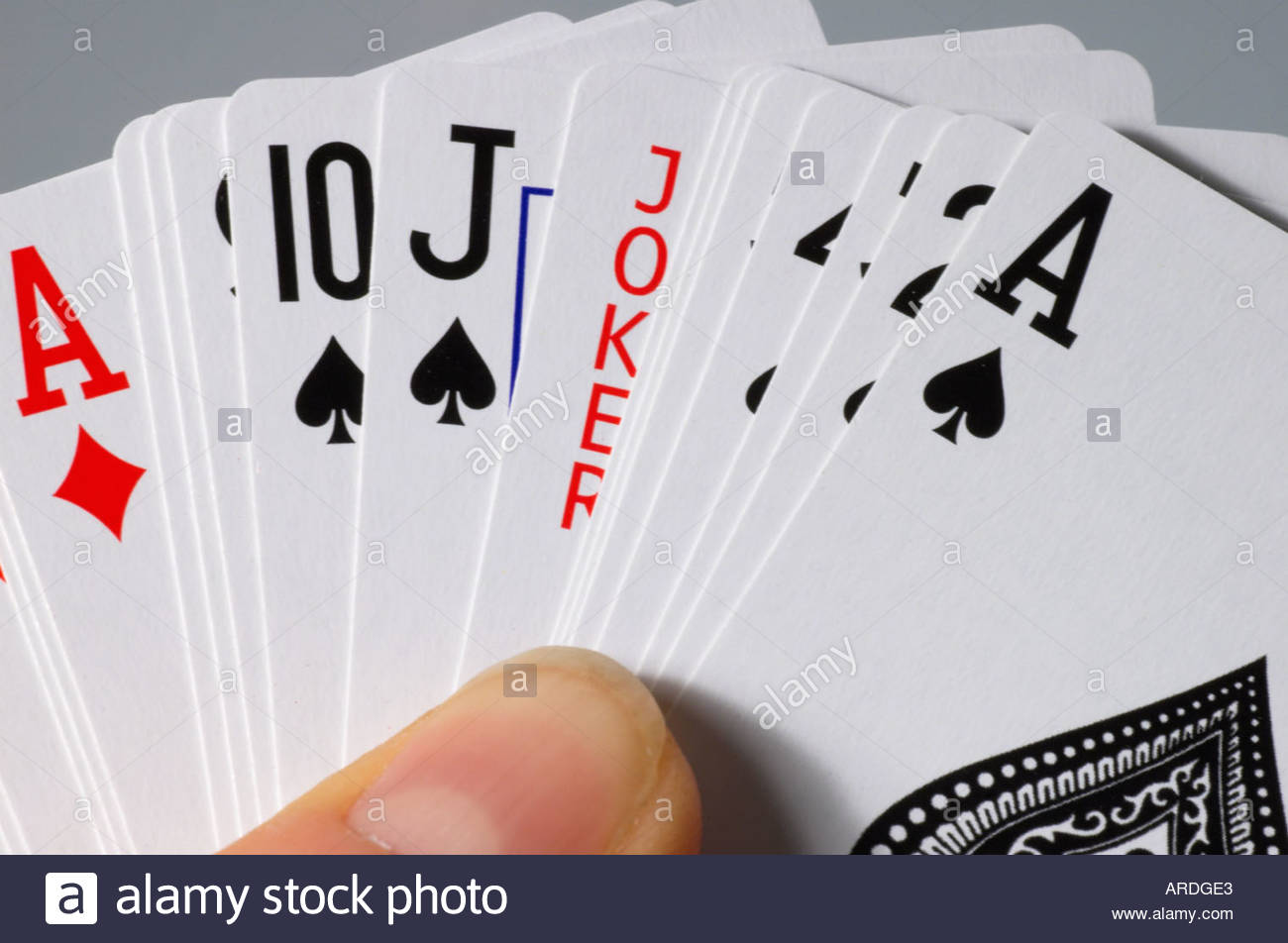 Ein Kartenspiel Stockfoto