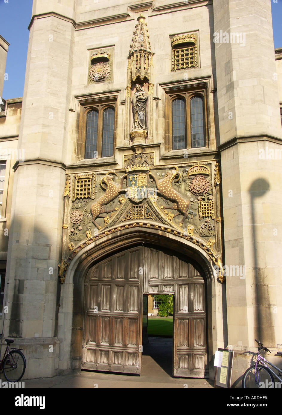 Das große Tor Christusse College Cambridge Cambridgeshire England Stockfoto