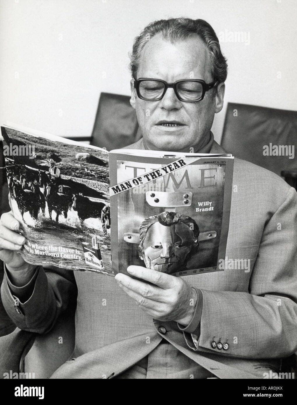 Willy Brandt, deutscher Bundeskanzler, Urlaub in Kenia beim Time