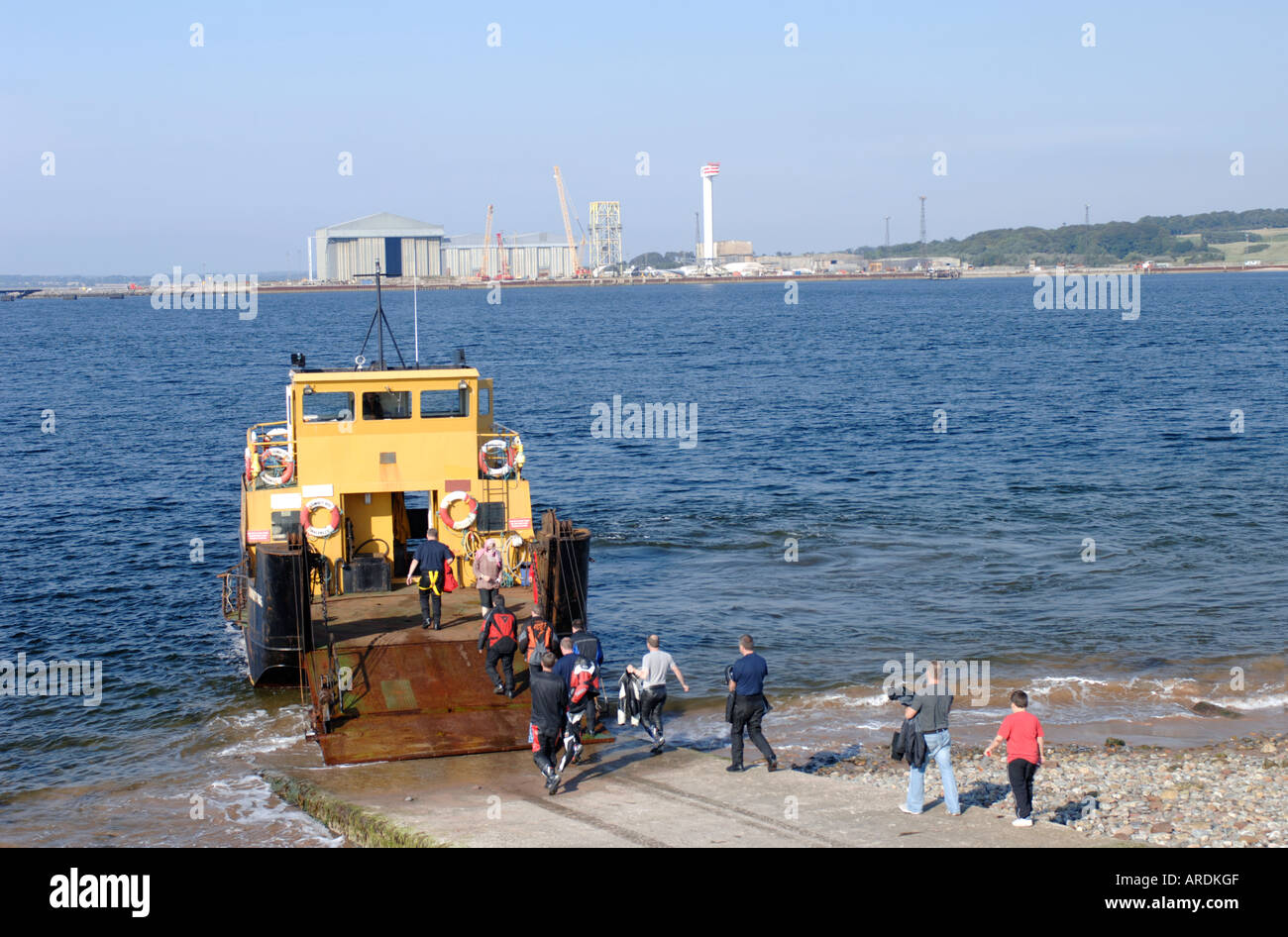 "Cromarty Rose" Autofähre die einzige Fähre von Black Isle, Reisen zwischen Cromarty und Nigg.  XPL 3592-348 Stockfoto