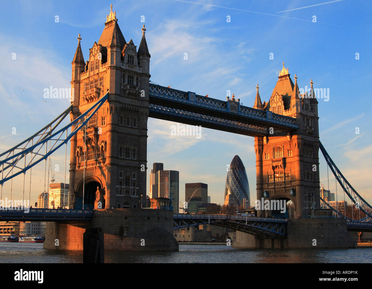 Die Tower Bridge in London, Großbritannien Stockfoto