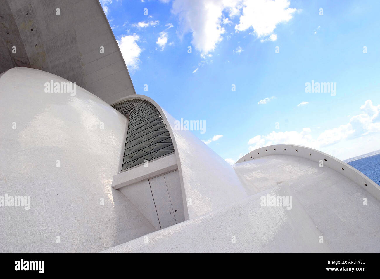 Das Auditorio de Tenerife wurde entworfen vom spanischen Architekten Santiago Calatrava in Santa Cruz Tenerife Stockfoto