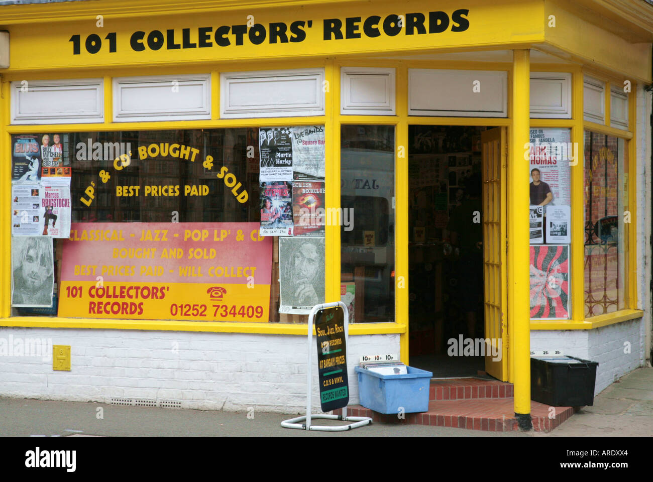 Sammler Records shop Stockfoto