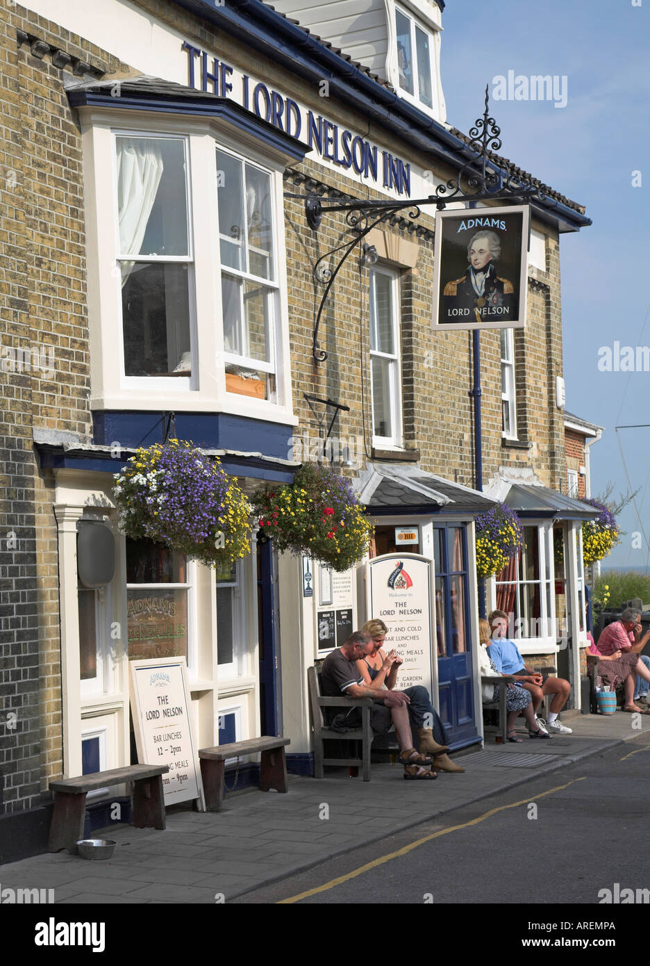 Lord Nelson Inn Gasthaus Southwold, Suffolk, England Stockfoto