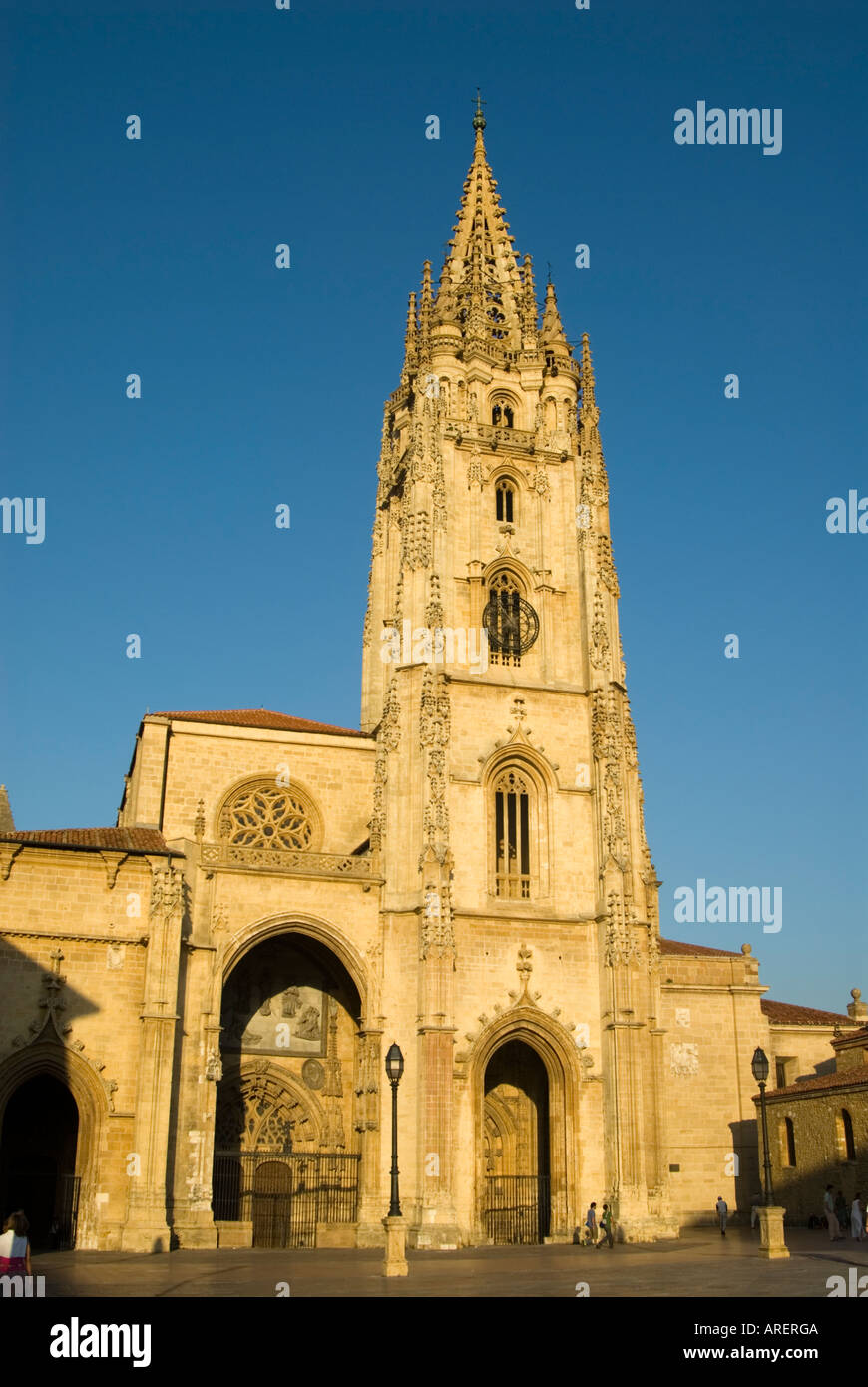 San Salvador Kathedrale am Plaza de Alfonso el Casto, Oviedo, Asturien, Spanien Stockfoto